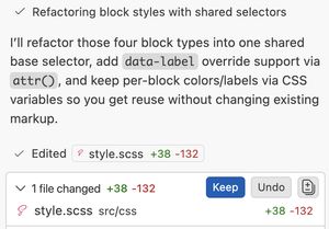 Image shows how the number of lines have decrease but only when prompted.